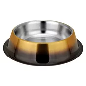 MR. PET Zdjelica Shades, inox, kromirana, protuklizna - 1,7 L / Zlatno/Crna