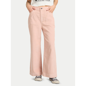 Billabong Hlače iz tkanine Sea Tone EBJNP00139 Roza Wide Leg