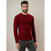 DStreet Sweter męski bordowy