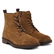 Gležnjarji Tommy Hilfiger Cleated Hilfiger Sde Moc Boot FM0FM05964 Temno rjava
