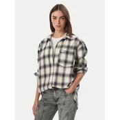 Guess Jeans Srajca W5BH40 WGMH1 Modra Regular Fit