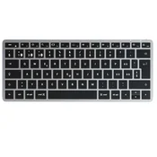 Satechi Satechi, Kompaktna tanka španska Bluetooth osvetljena tipkovnica X1 brez numerične tipkovnice, Siva, (5000284029)