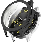 GS Ovitek 2 v 1 z zaščitnim ovitko za Huawei Watch GT 4 46 mm, črn