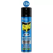 Raid sprej protiv letecih insekata, protiv komaraca i muha, 12x400ml