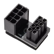 inLine inLine tok adapter [1x 8-polni (4 + 4) moški konektor ATX - 1x 8-polni (4 + 4) ženski konektor ATX]  črna, (20693521)