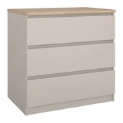 Kremno bela komoda 77x76x50 cm Naia – Tvilum