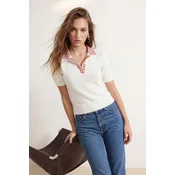 Trendyol Milla ženska bluza Twoaw24Bz00011, Ecru