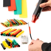 Rosfix Rosfix Set Toplotno Skrčljivih Cevi 164 Kos – 8 Velikosti, 5 Barv, Poliolefinski Material | 2:1 Krčenje, -55 °C do +125 °C, (21746583)