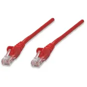 Intellinet Intellinet 735506 RJ45 omrežni kabel\, Patch kabel CAT 6 S/FTP 3.00 m rdeča pozlačeni konektorji 1 kos, (20419034)