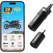 Innovv Motociklisticka kamera K6, Dvostruka, Crna