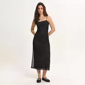 Cropp - Crna midi haljina - CRNO