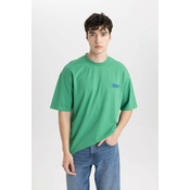 DEFACTO Comfort Fit Crew Neck Printed T-Shirt