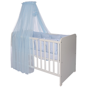 Baldahin za djecji krevet Lorelli - Color Pom Pom, 480 x 160 cm, plavi