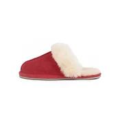 Minnetonka Papuce Sheepskin Slide bež / crvena