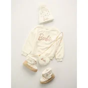 Sinsay - Dukserica crewneck Barbie - krem
