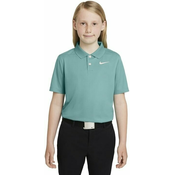 Nike Dri-Fit Victory Solid Short Sleeve Junior Polo Shirt Washed Teal/White XL