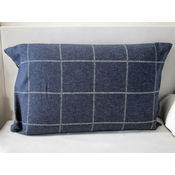 VIKTORIJA Jastucnica Flanel 40x60cm Blue Cube, Teget