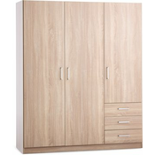 Ormar FANDRUP 145x176 3 vrata 3 fioke boja svetlog hrasta