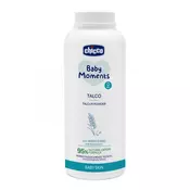 CHICCO Púder detský Baby Moments s ryžovým škrobom 95 % prírodných zložiek 150 g