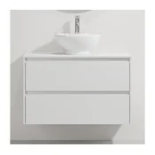 Kopalniška omarica z umivalnikom TRONDHEIM/DRAMMEN 90x57x46 cm bela