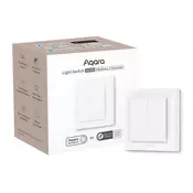 AQARA WS-K08D pametno stikalo za luči H2, 4 gumbi, 2 kanala