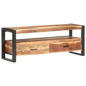 Vidaxl TV omarica 120x35x45 cm trden les z medenim zaključkom
