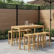 Vidaxl Vrtni Bar Miza LAREN Beljenje 141 x 80,5 x 105 cm
