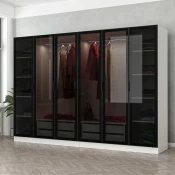 Hanah Home Garderober Kale-6664, 270x190x52 cm, Crni