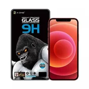 X-One Kaljeno steklo X-ONE Full Cover Extra Strong, mat – za iPhone 11 Pro Max (s celopovršinskim lepljenjem), črno