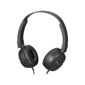Sandberg Saver MiniJack HeadPhoneTravel Slušalke Žični Naglavni trak Potovanje Črna