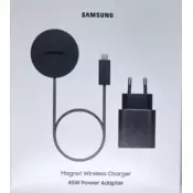 Samsung brezžična polnilna postaja Qi2.2 25W + 45W adapter - Samsung Magnet Charger - EP-P2900BBE