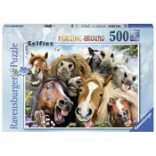 Ravensburger - Puzzle Horsing Around - 500 kosov