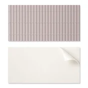 shumee Komplet PVC ploščic z dekorjem za kuhinjo ali kopalnico. Vzporedne teksturne črte 10x40x20 cm.