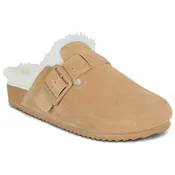 Colors of California FURRY SABOT REAL SHEEPSKIN Kostanjeva