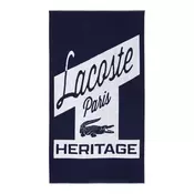 Bombažna brisača za plažo Lacoste LRETRO Marine 90 x 160 cm