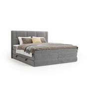Esposa BOXSPRING POSTELJA 180 cm x 200 cm , tekstil barve grafita