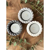 Aberto Design Set mirisnih svijeca 6 kom, sivo-bijele boje
