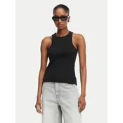 HUGO Top The Plain Tank 50515651 Črna Slim Fit