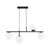 Lestenec na vrvici LUNA 4xE14/10W/230V črna
