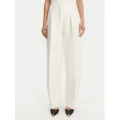 JACQUEMUS Hlače iz tkanine Le Pantalon Ovalo 24E241PA0791718 100 Bela Regular Fit