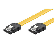 Kabel za podatkovni hard disk, SATA muški - SATA muški, 0,5 m, 6 Gb/s, žuti, pakiran u vrecici
