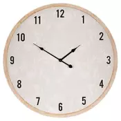 Autronic Stenska ura Wall clock - diameter 58 cm, MDF, delicate floral pattern (HA1732)