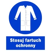 shumee Znak za odlok o varnosti in zdravju pri delu ZNO-32 - uporabite zaščitni predpasnik