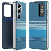 GS Ovitek za Samsung Galaxy S26 Ultra, okno za pregled reže za kartico, moder