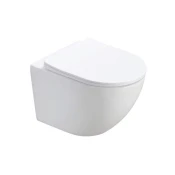 WC školjka viseca PERLA compact rimless s duroplast softclose wc daskom