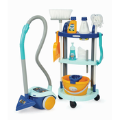 Čistilni voziček s sesalnikom Cleaning Trolley Clean Home Écoiffier s 12 dodatki od 3 let ECO2774