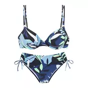 SUNSEEKER Bikini  mornarska / svetlo modra / pastelno zelena / bela