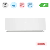 Klima Chigo 18000BTU, 5.1kW, A++, R32, -25°C ~ 50°C, s grijacem, WiFi, bijela