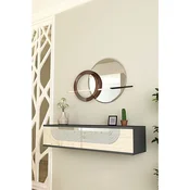 Hanah Home komoda Meyra 120, 120 cm, antracit / travertin / srebrna