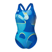 ARENA Enodelne kopalke DEPTH V BACK modra/voda